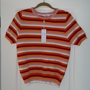 ASOS NWT Knit Striped 70s inspired Top